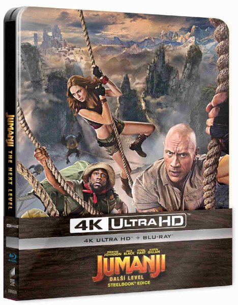 detail Jumanji: Další level (4K Ultra HD) - UHD Blu-ray + Blu-ray (2 BD) Steelbook