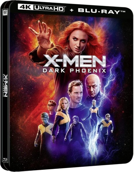 detail X-Men: Dark Phoenix - 4K UHD Blu-ray Steelbook + lentikulární magnet