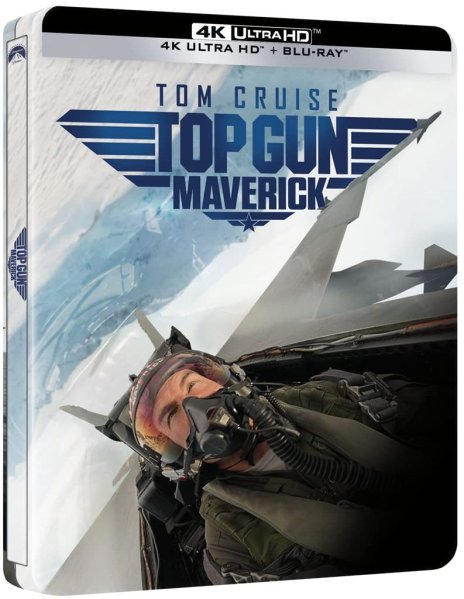 detail Top Gun: Maverick - 4K Ultra HD BD + BD Steelbook + Lentikulární magnet. karta