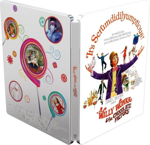detail Pan Wonka a jeho čokoládovna - 4K Ultra HD Blu-ray + BD Steelbook (bez CZ)