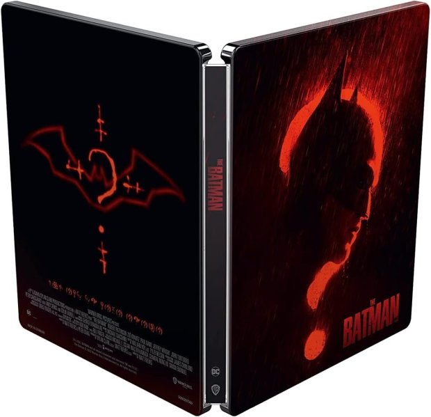 detail Batman (2022) - 4K + BD + BD bonus Steelbook motiv Red Question Mark