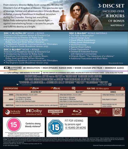 detail Království nebeské - 4K Ultra HD Blu-ray + Blu-ray + bonus disc (bez CZ)