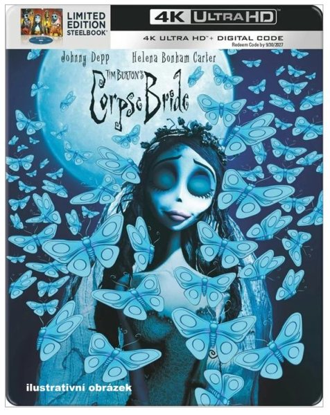 detail Mrtvá nevěsta Tima Burtona - 4K Ultra HD Blu-ray Steelbook (bez CZ)
