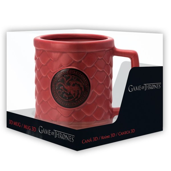 detail Hrnek Game of Thrones - Targaryen 3D 500 ml