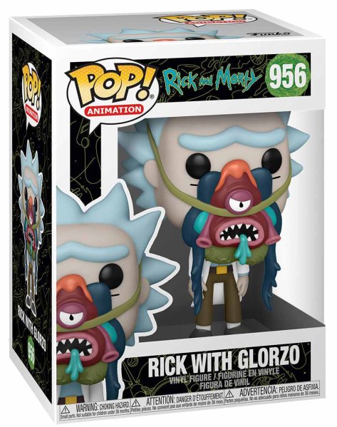 detail Funko POP! Animation: Rick & Morty - Rick w/ Glorzo