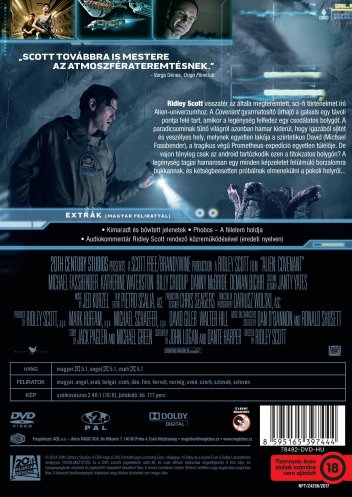 Vetřelec: Covenant - DVD (maďarský obal)
