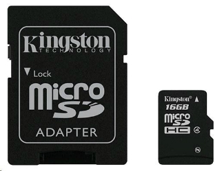 detail 16GB Mobility Kit G2 Kingston class 10 (microSDHC karta + SD adaptér + USB čtečk