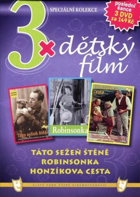 3x Dětský film: Táto sežeň štěně + Robinsonka + Honzíkova cesta DVD pošetka