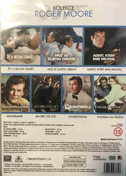 detail James Bond: Roger Moore - Kolekce - 7 DVD - outlet