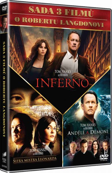 detail DAN BROWN KOLEKCE (Šifra mistra Leonarda, Andělé a démoni, Inferno) - 3 DVD