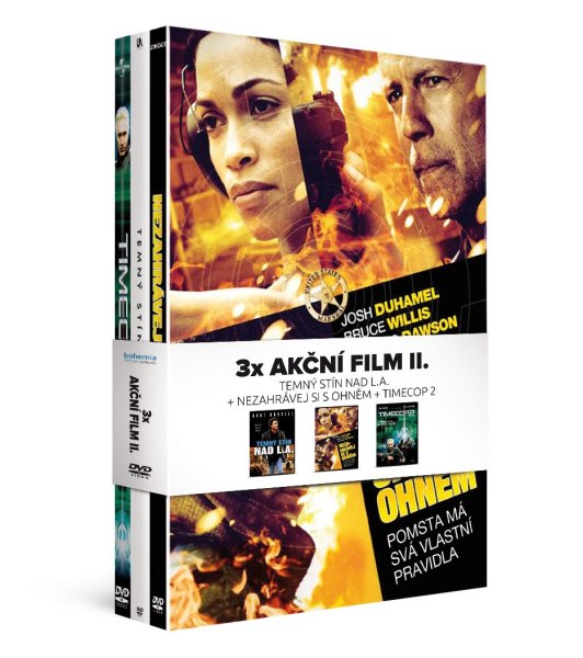 detail 3x Akční film II. (3DVD): Nezahrávej si s ohněm + Temný stín nad L.A. + Timecop