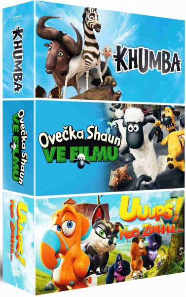 detail Animáky kolekce II. (3DVD): Ovečka Shaun + Khumba + Uuups! Noe zdrhnul…