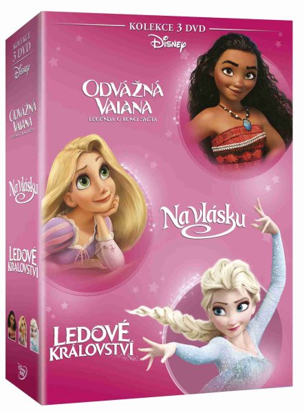 detail Odvážná Vaiana + Na vlásku + Ledové království - kolekce - 3 DVD