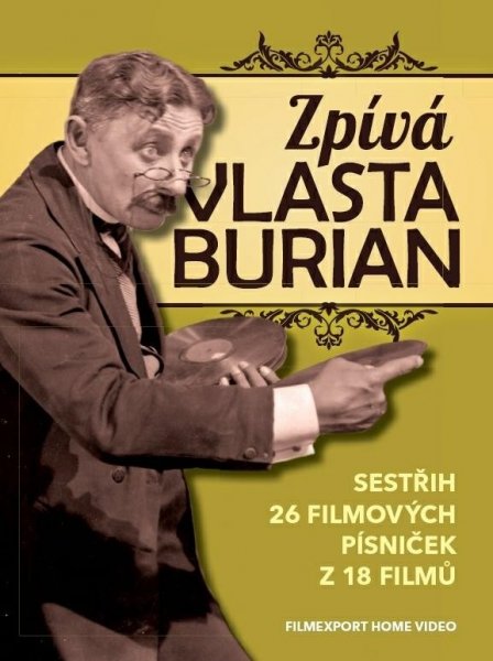 detail Zpívá Vlasta Burian (sestřih filmových písní) - DVD digipack