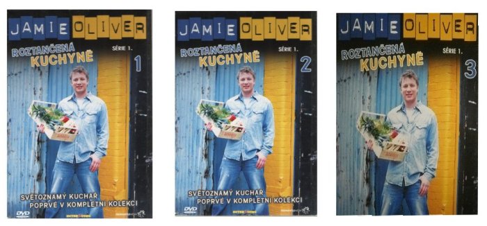 detail Jamieho roztančená kuchyně - 1.série - 3DVD pošetky