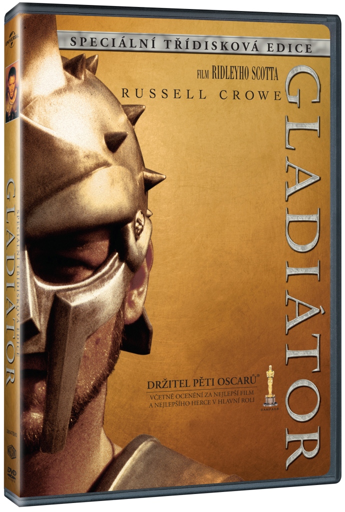 Gladiátor - 3DVD speciální prodloužená edice (DVD+2DVD bonus disk)