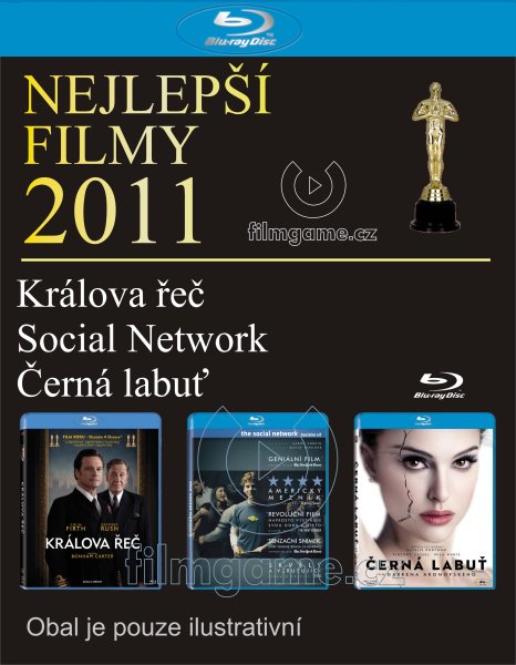 detail Nejlepší filmy 2011 (Králova řeč, Social Network, Černá labuť) - Blu-ray