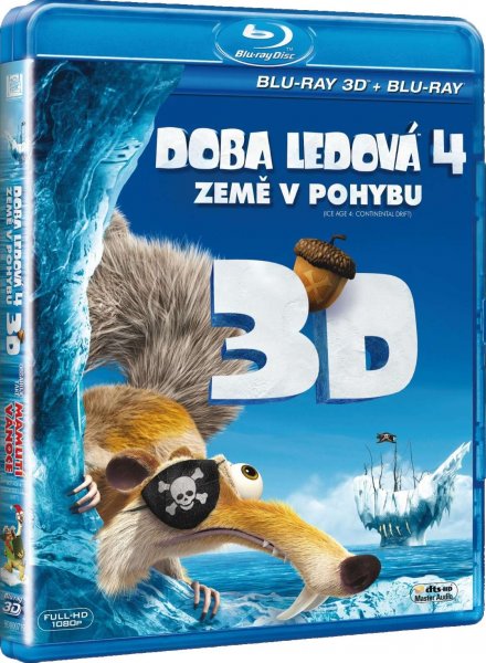 detail Doba ledová 4: Země v pohybu 3D + 2D + Mamutí Vánoce 3D - Blu-ray (3BD)