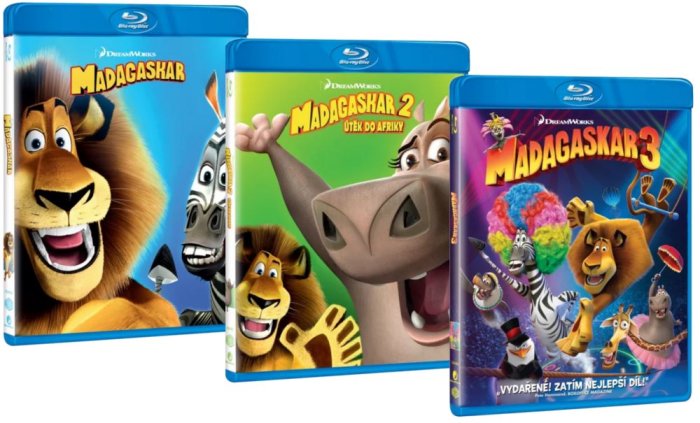 detail Madagaskar 1-3 kolekce - Blu-ray (3BD)