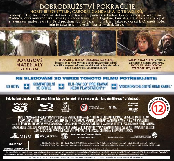 detail Hobit: Šmakova dračí poušť - Blu-ray 3D + 2D