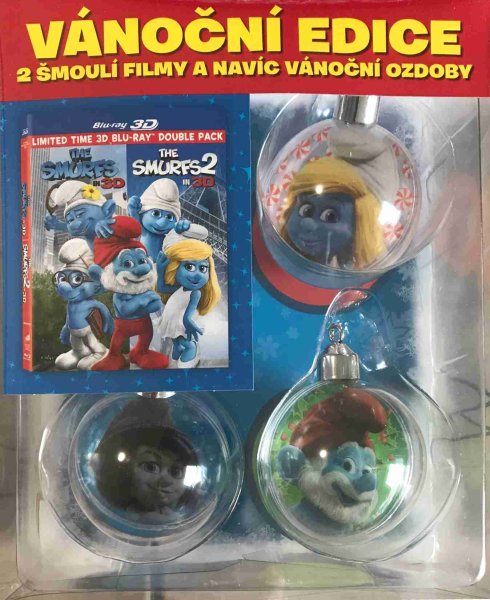 detail Šmoulové 1+2 Kolekce - Blu-ray 3D + Vánoční ozdoby