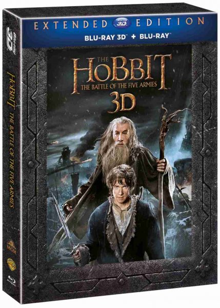 detail Hobit: Bitva pěti armád (Prodloužená verze, 5BD) - Blu-ray 3D + 2D outlet