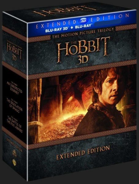 detail HOBIT 1-3 KOLEKCE (Prodloužená verze, 15 BD) - Blu-ray 3D + 2D
