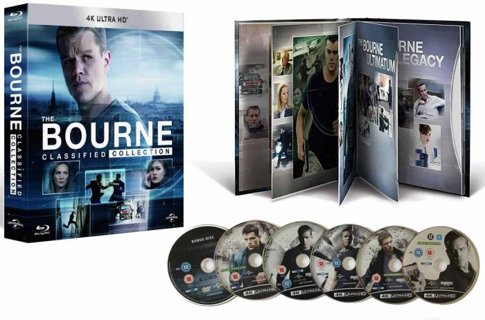 detail Bourneova kolekce 1-5 Limitovaná edice 4K UHD Blu-ray