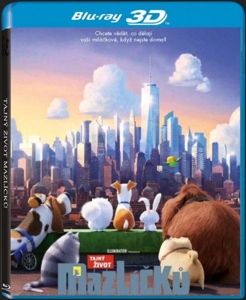 detail Tajný život mazlíčků - Blu-ray 3D + 2D (2 BD)