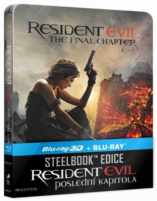 Resident Evil: Poslední kapitola - Blu-ray 3D + 2D Steelbook (2 BD)