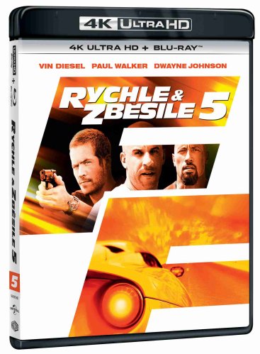 Rychle a zběsile 5 - 4K Ultra HD Blu-ray + Blu-ray (2BD)