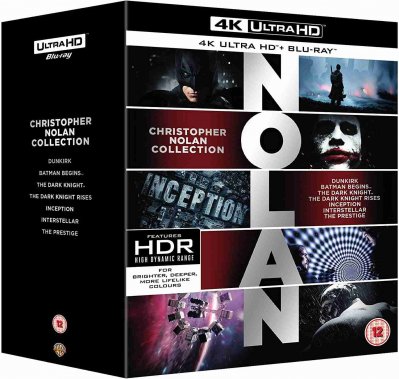 Christopher Nolan - kolekce 7 filmů - 4K Ultra HD Blu-ray