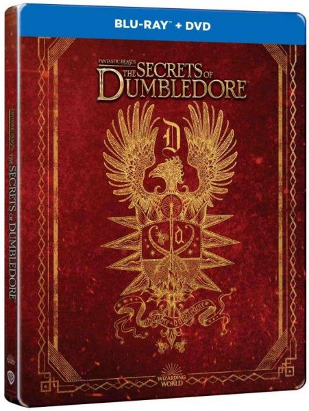 detail Fantastická zvířata: Brumbálova tajemství - Blu-ray + DVD Steelbook (Crest)