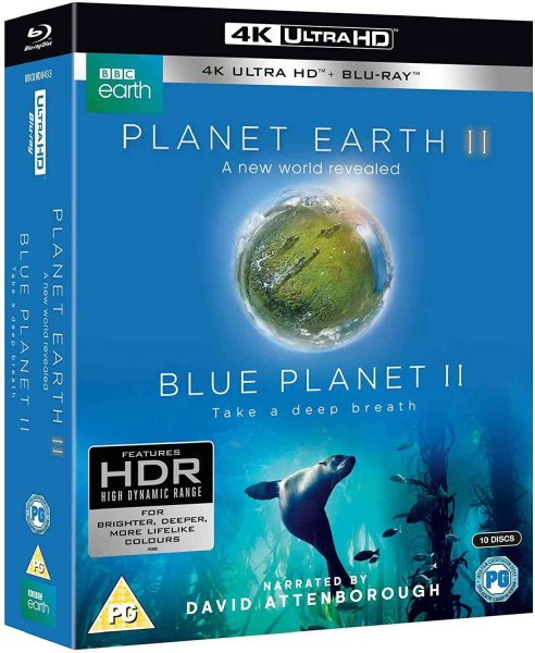 detail Planet Earth II & Blue Planet II Boxset - UHD Blu-ray + Blu-ray (bez CZ)