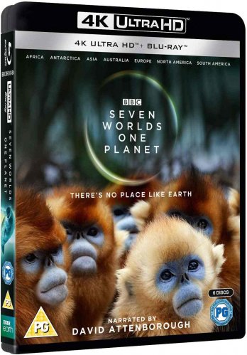Sedm světů, jedna planeta (D. Attenborough) - 4K UHD Blu-ray + Blu-ray (bez CZ)