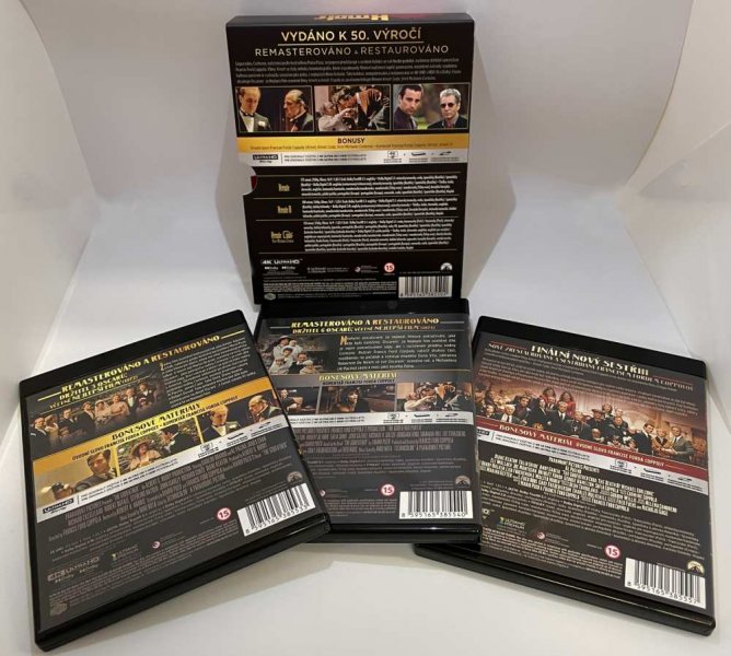 detail Kmotr 1-3 kolekce (edice k 50. výročí) - 4K Ultra HD Blu-ray (3BD)