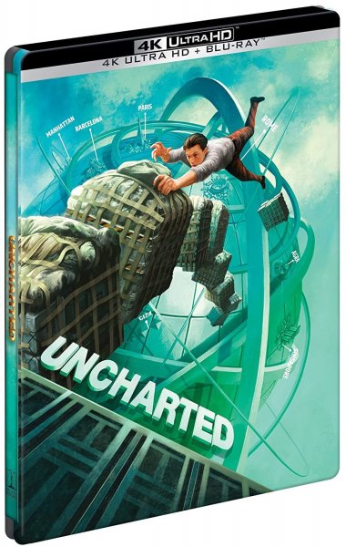 detail Uncharted - 4K Ultra HD Blu-ray + Blu-ray 2BD Steelbook