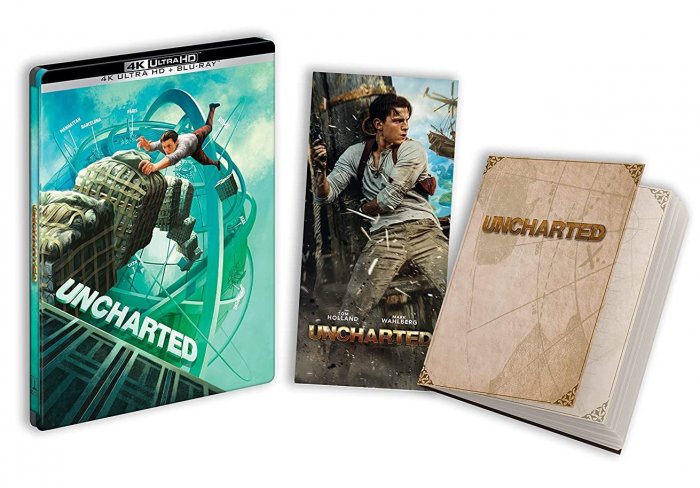 detail Uncharted - 4K Ultra HD Blu-ray + Blu-ray 2BD Steelbook