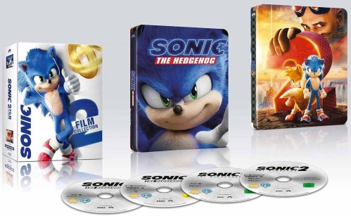 Ježek Sonic 1+2 - 4K Ultra HD Blu-ray Steelbook