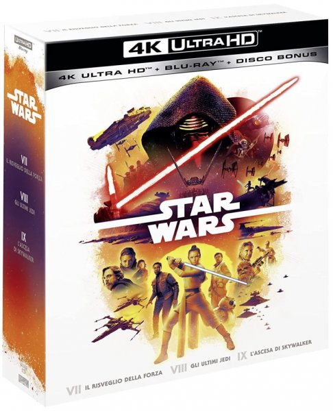 detail Star Wars trilogie Epizody 7-9 - 4K Ultra HD Blu-ray + Blu-ray 2BD (bez CZ)