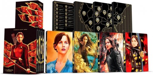 Hunger Games 1-4 kolekce - 4K UHD + BD Steelbook Limit. edice (bez CZ)