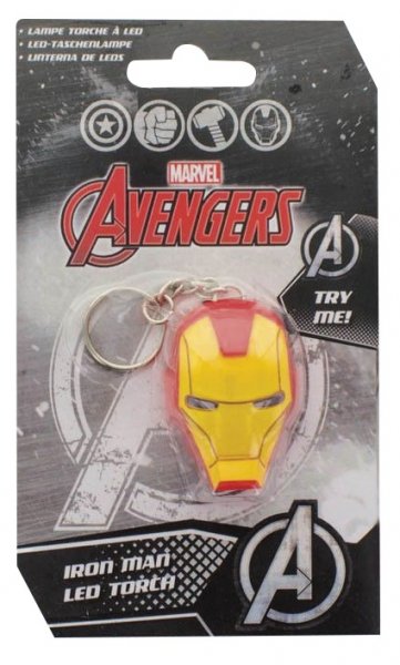 detail Klíčenka Iron Man svítící
