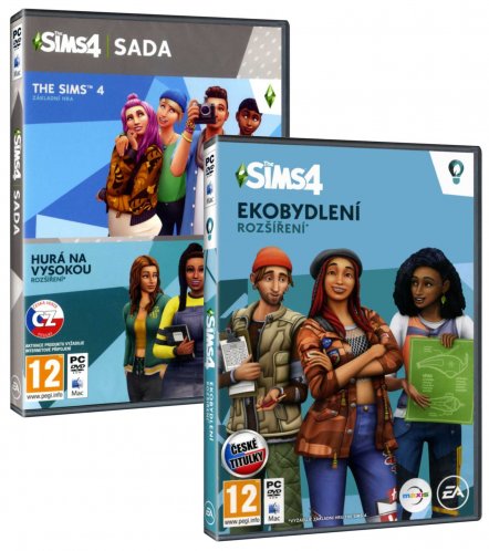 The Sims 4 + Hurá na vysokou + Ekobydlení BUNDLE (základ + 2 rozšíření) -