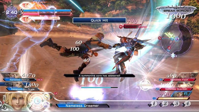 detail Dissidia Final Fantasy NT - PS4