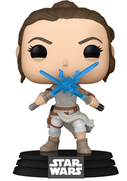 detail Funko POP! Star Wars: SWEp9 - Rey w/2 Light Sabers