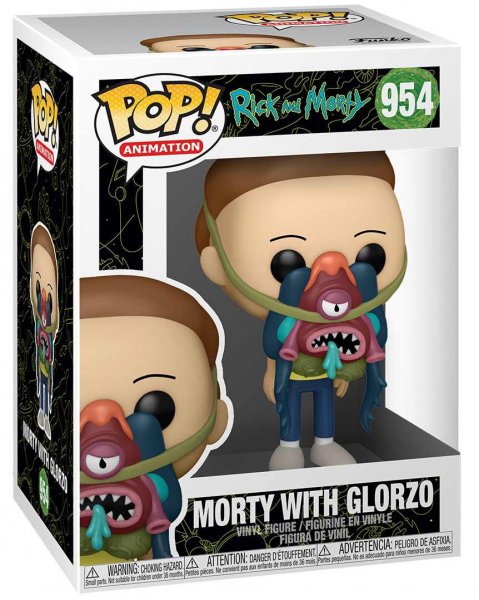 detail Funko POP! Animation: Rick & Morty - Morty w/ Glorzo
