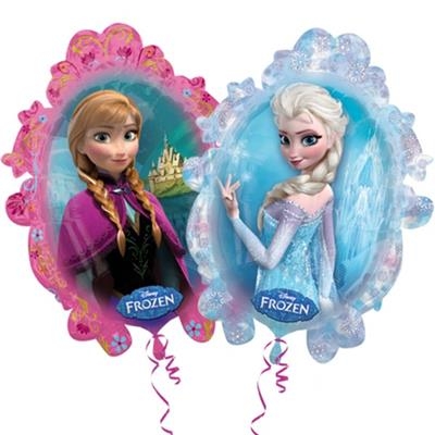 Foliový balónek - Ledové království Anna a Elsa, 63x78cm