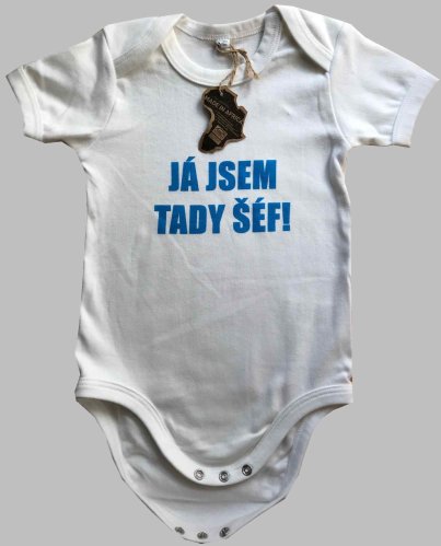 Dětské body BABBYBUGZ: Já jsem tady šéf! 12-18m, 76-86cm